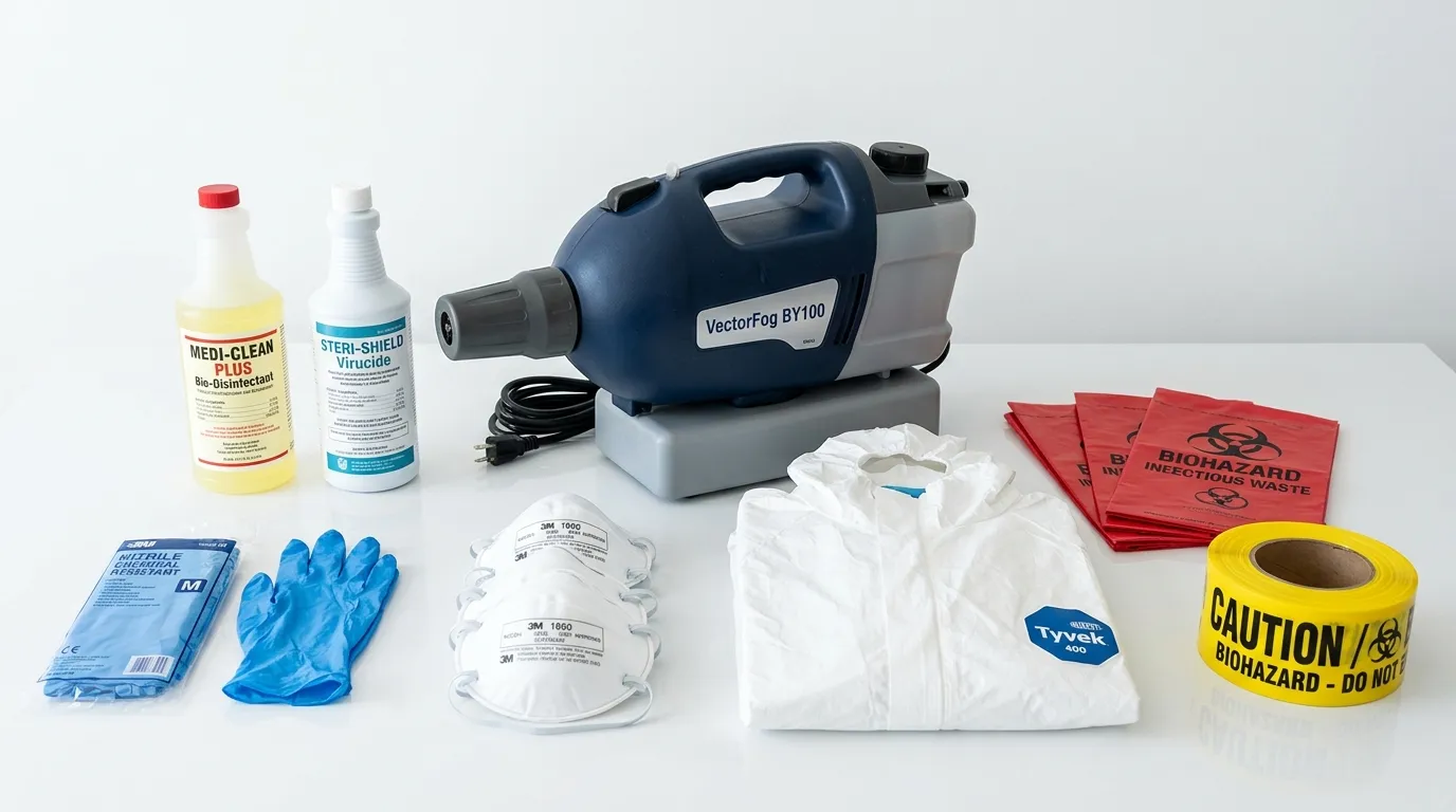 Professional biohazard remediation crew working in Stokesdale